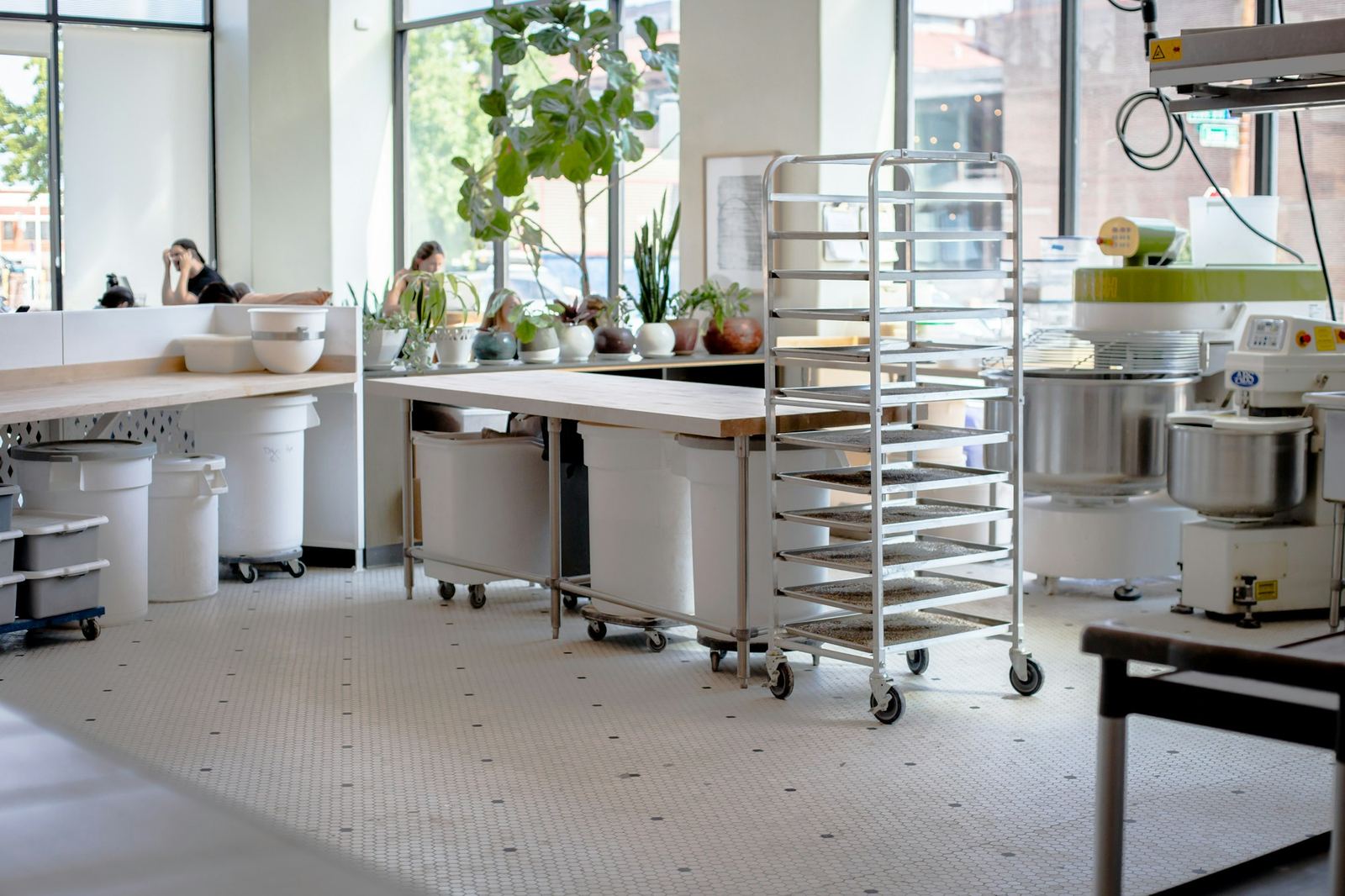 Commercial kitchen preparation area