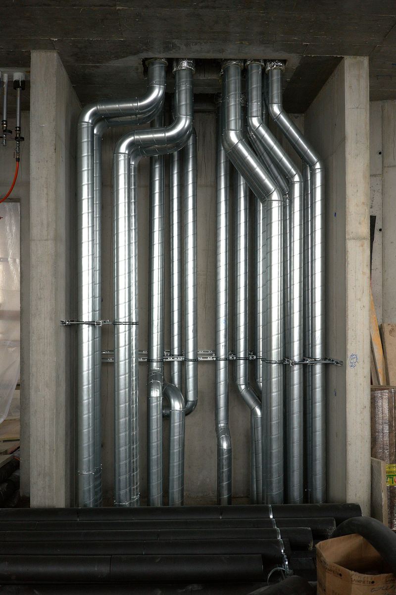 Internal building ductwork